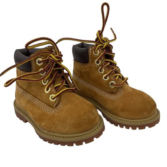 Timberland Other - Timberland Toddler Boys Combat Boots Brown Nubuck Size 4 Preowned